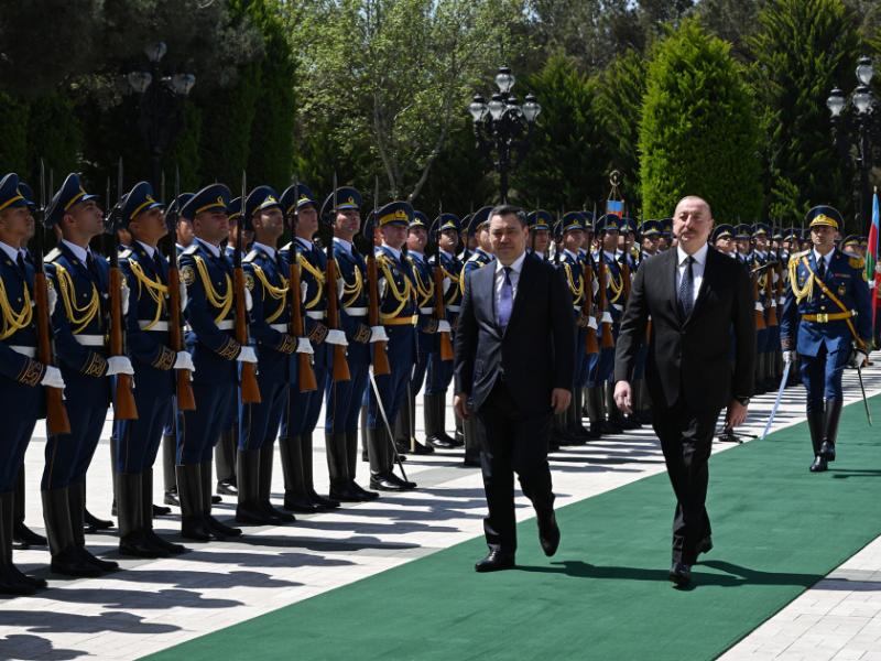 Official welcome ceremony was held for President of Kyrgyzstan Sadyr Zhaparov 