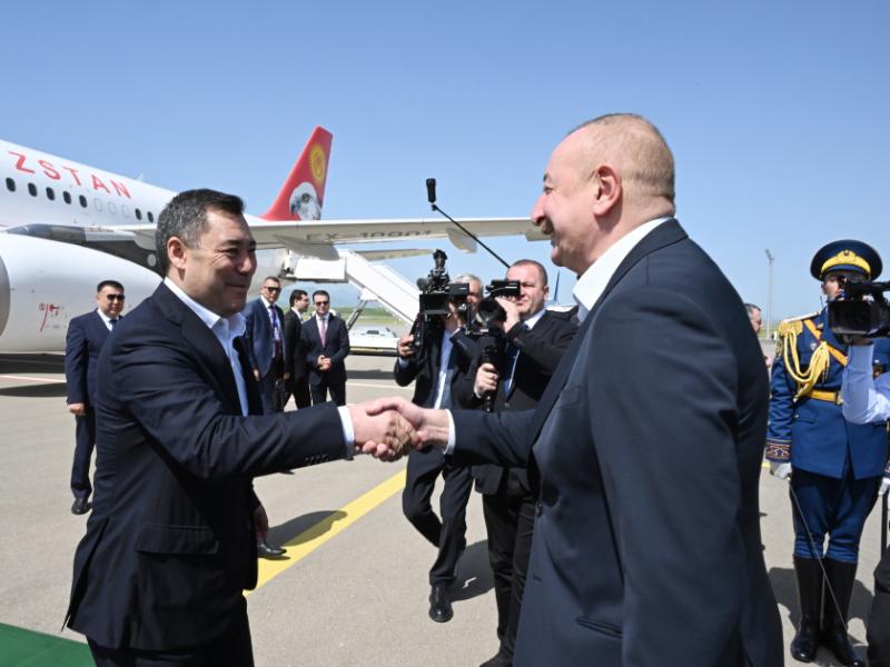 Находящийся с государственным визитом в Азербайджане Президент Кыргызстана Садыр Жапаров прибыл в Физулинский район