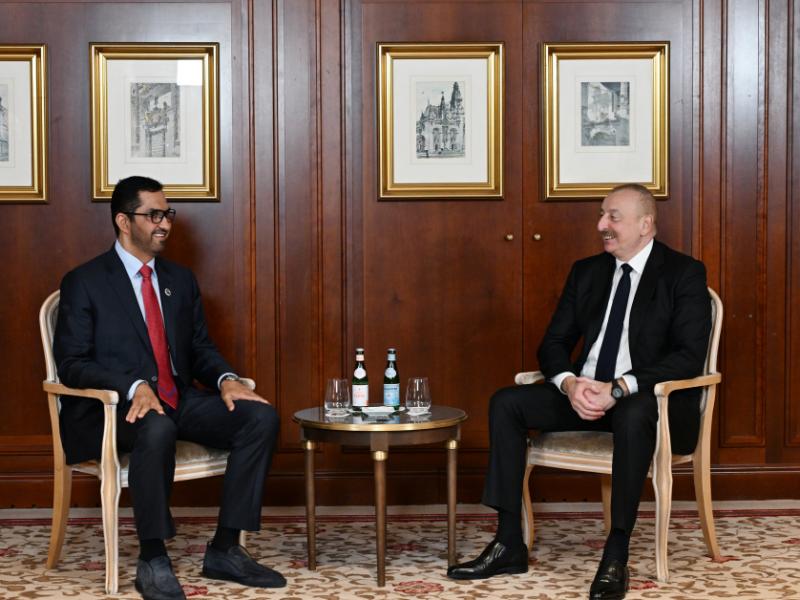 President Ilham Aliyev held meeting with UAE Minister of Industry and Advanced Technology
