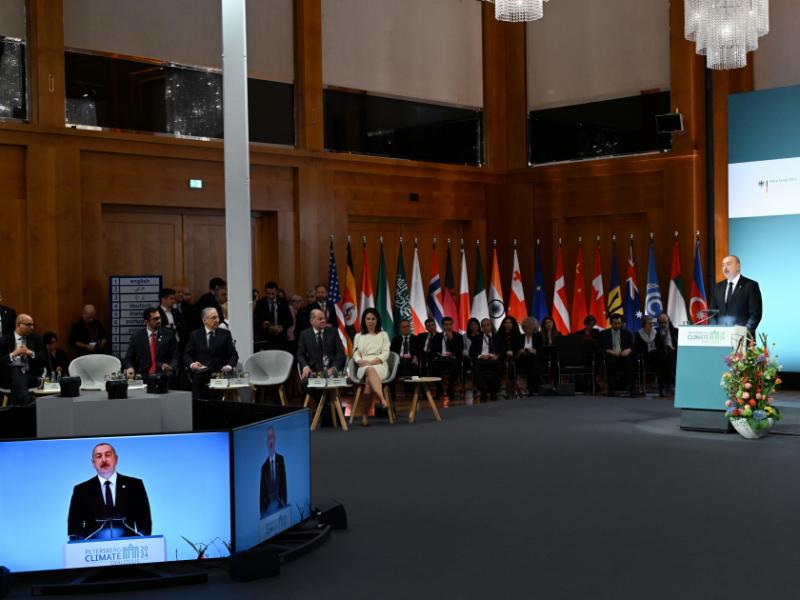 Президент Ильхам Алиев принял участие в Сегменте высокого уровня «15-го Петерсбергского климатического диалога» в Берлине