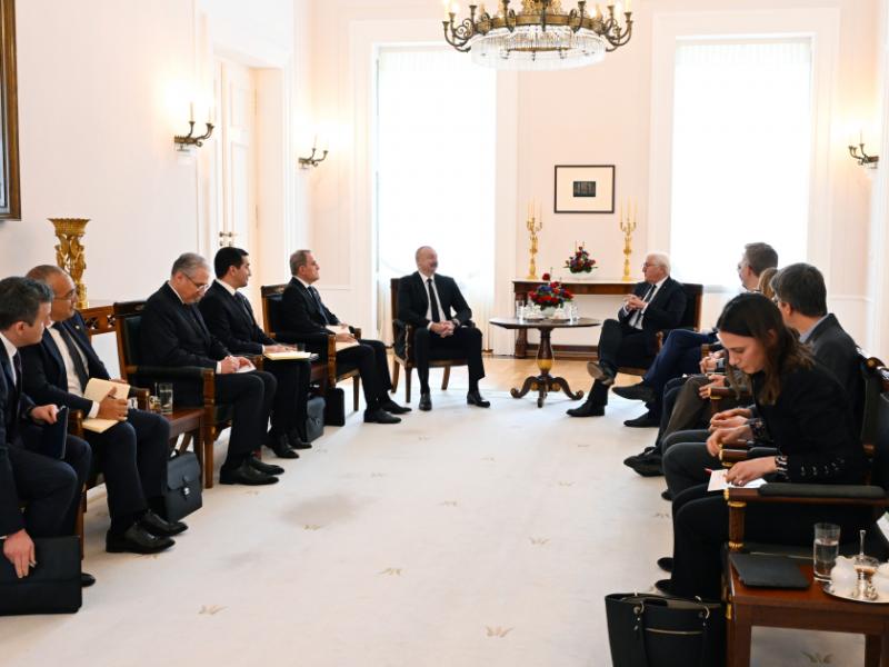 Состоялась встреча Президента Азербайджана Ильхама Алиева и Президента Германии Франка-Вальтера Штайнмайера в расширенном составе 
