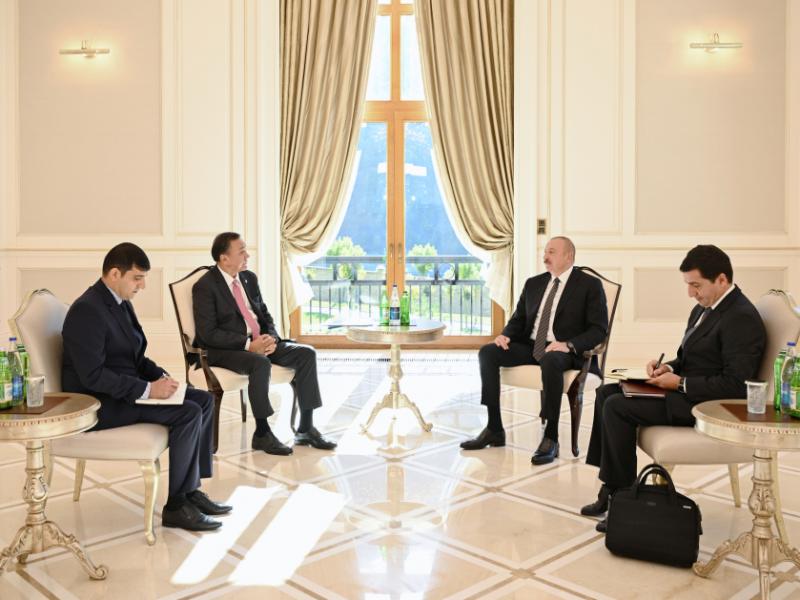 Prezident İlham Əliyev Qəbələdə Türk Dövlətləri Təşkilatının Baş katibini qəbul edib