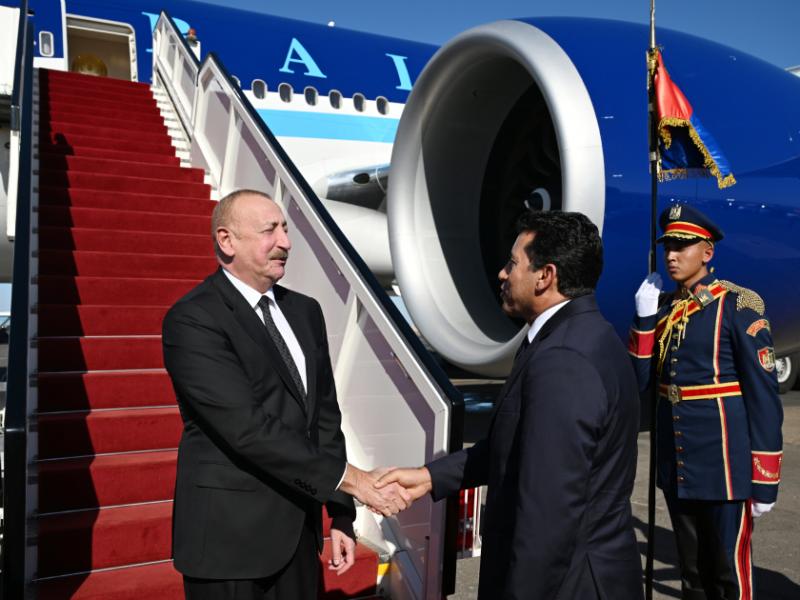 Prezident İlham Əliyev Misirə işgüzar səfərə gəlib